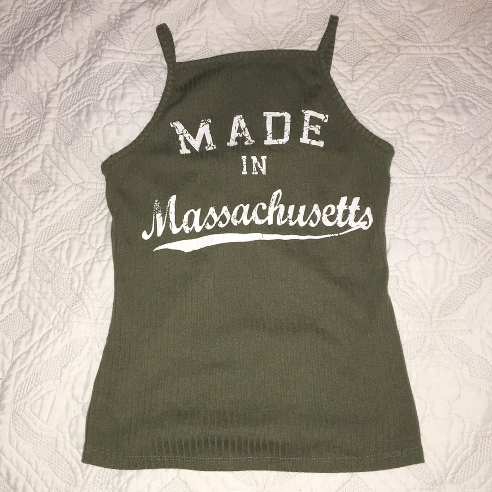 Rue21✨High Neck Fitted Green Tank